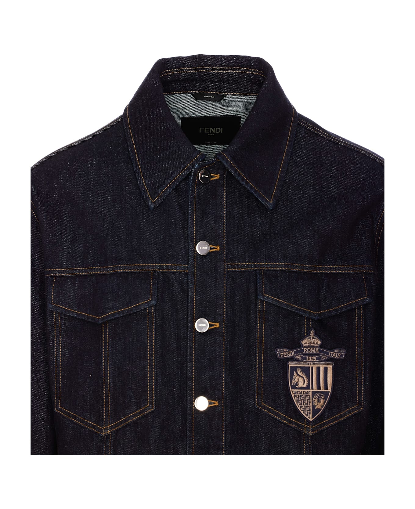 Fendi Crest Denim Jacket - 3