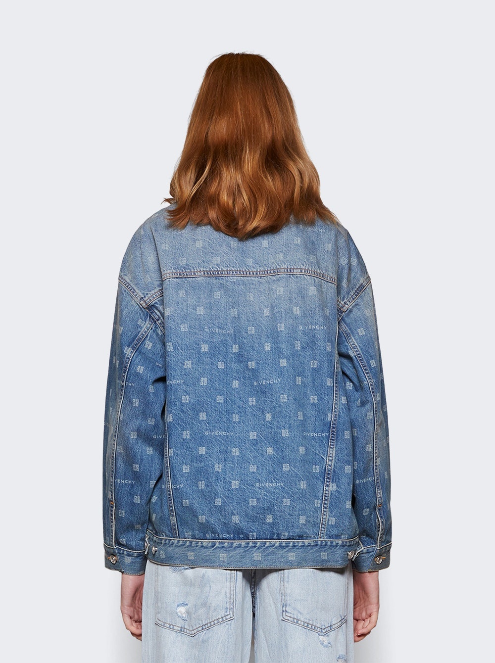 Oversized Denim Jacket Medium Blue - 5