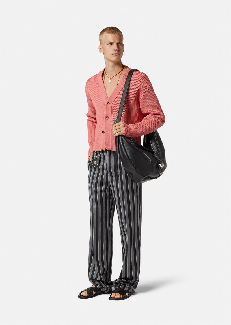 VERSACE Striped Wool Pants outlook