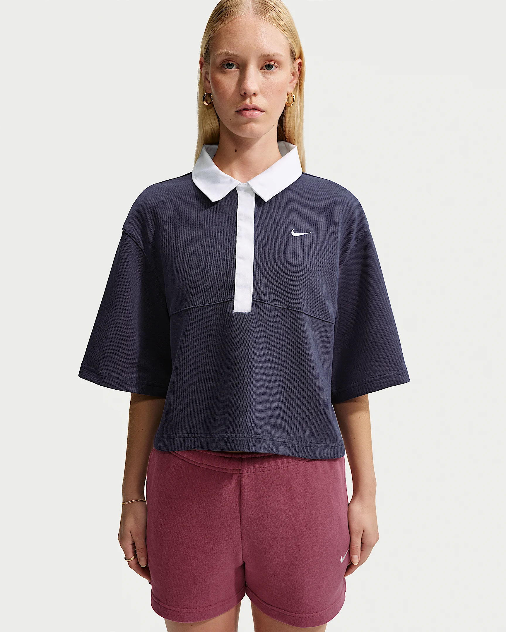 Nike Sportswear Women's Oversized Short-Sleeve Polo - 1