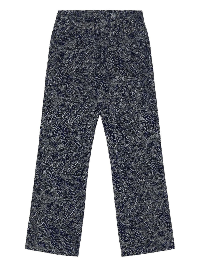 HONOR THE GIFT patterned-jacquard wide-leg trousers outlook