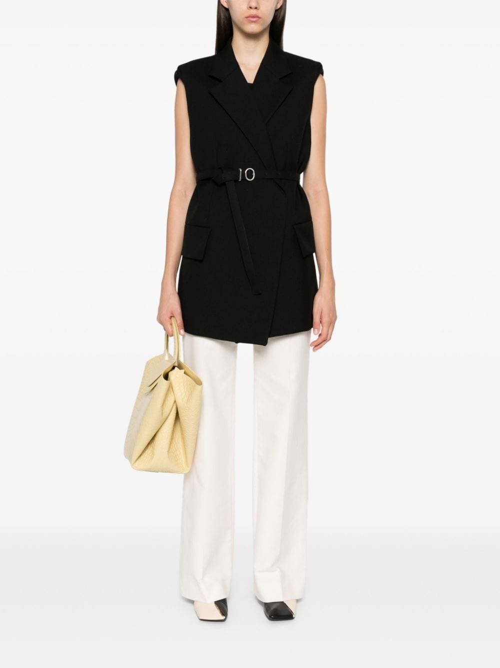 wool sleeveless coat - 2