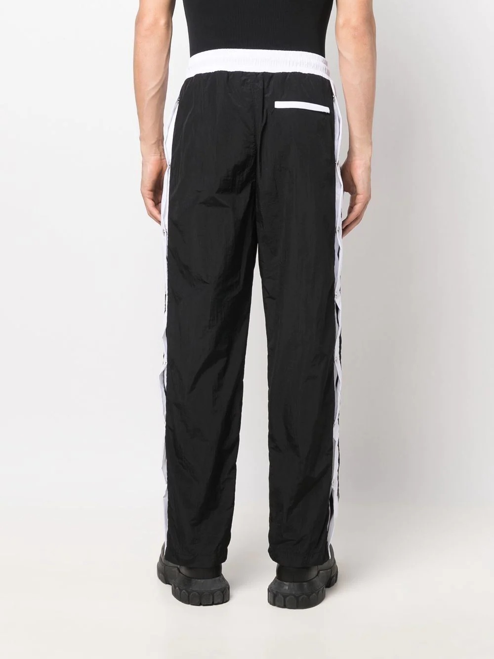 side snap-button track trousers - 4