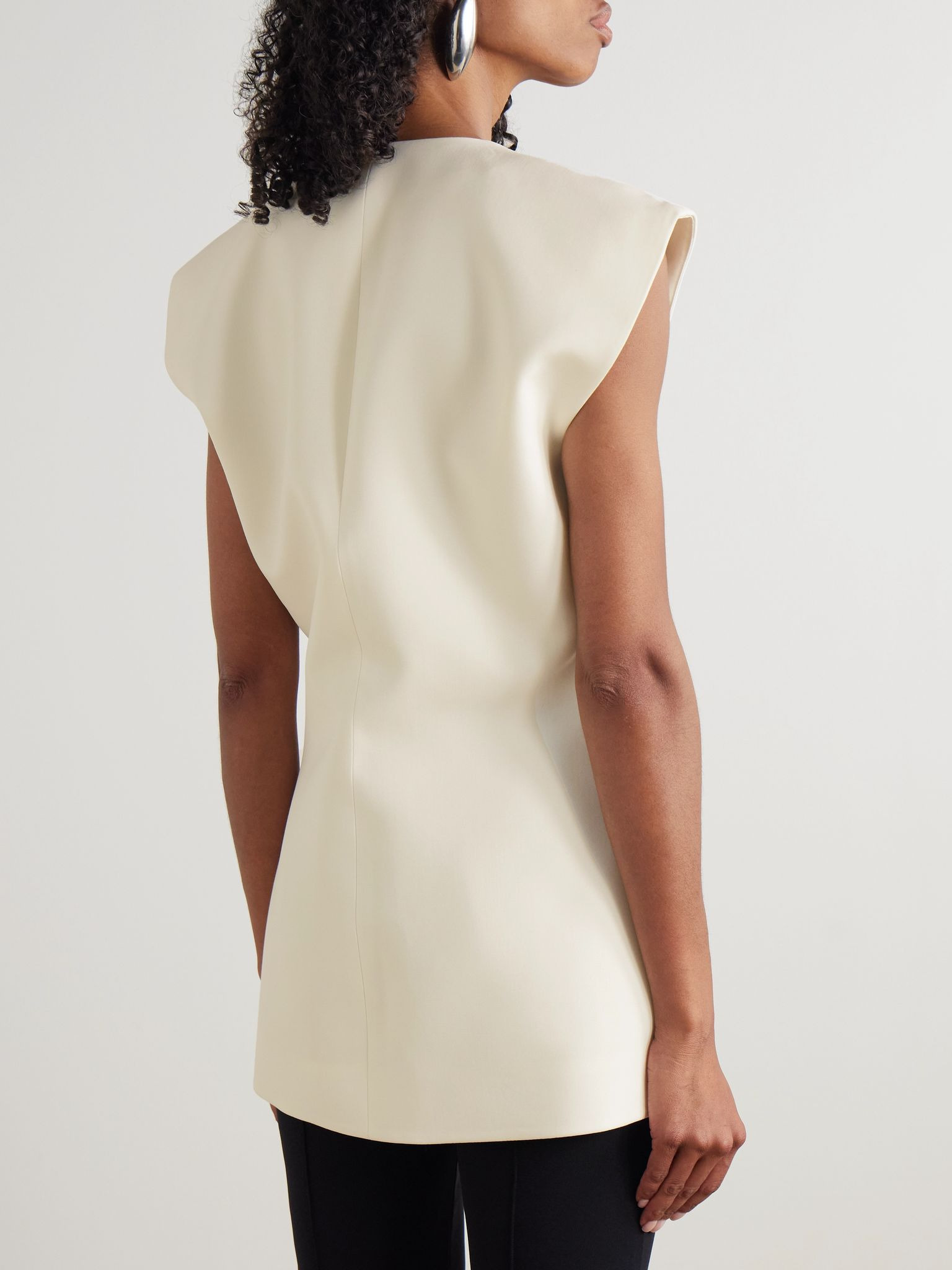 Wool vest Ivory - 3