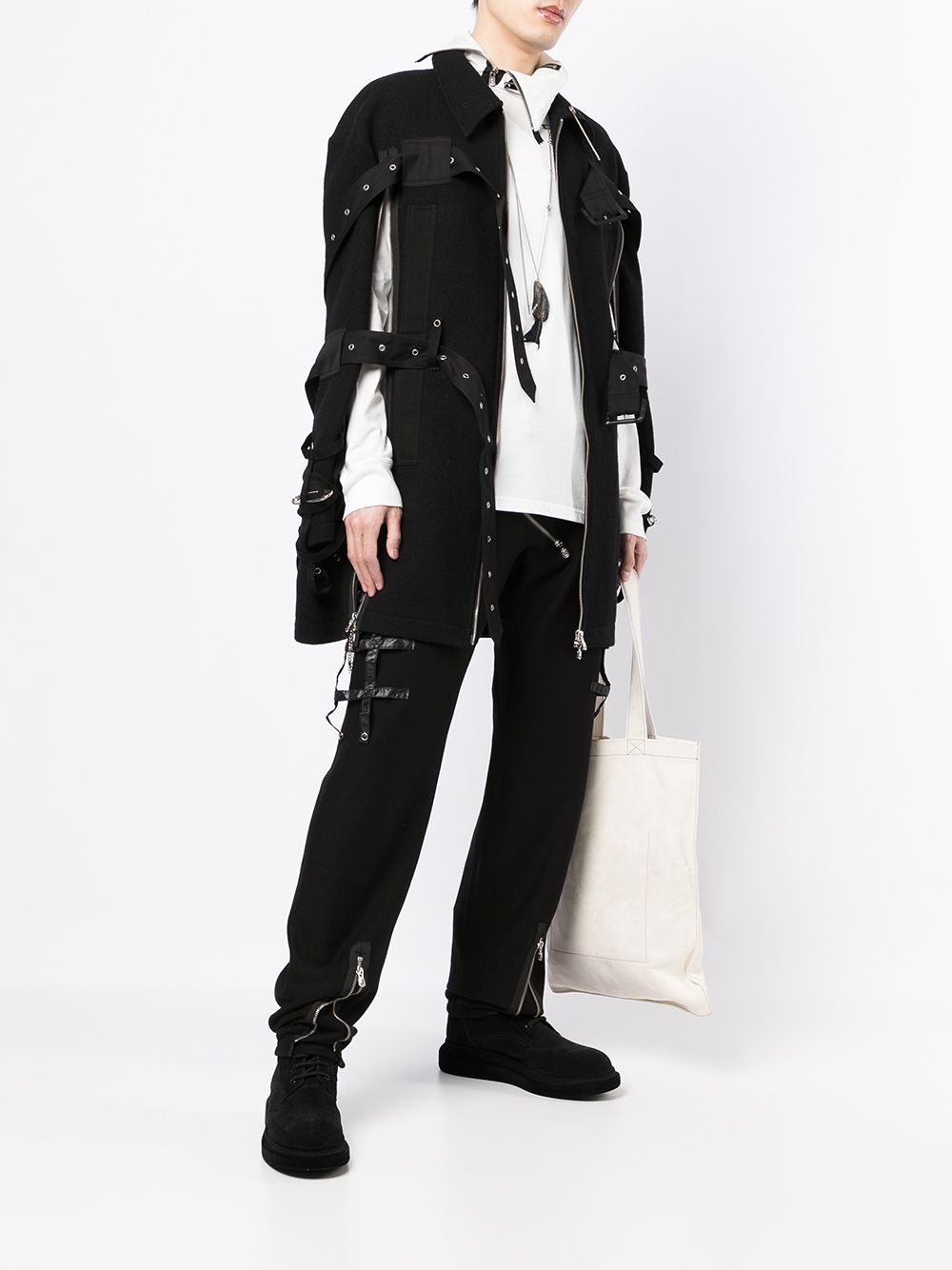 SAFETY-PIN DETAIL JACKET - 5