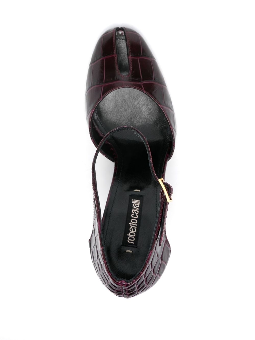 125mm embossed-leather pumps - 4