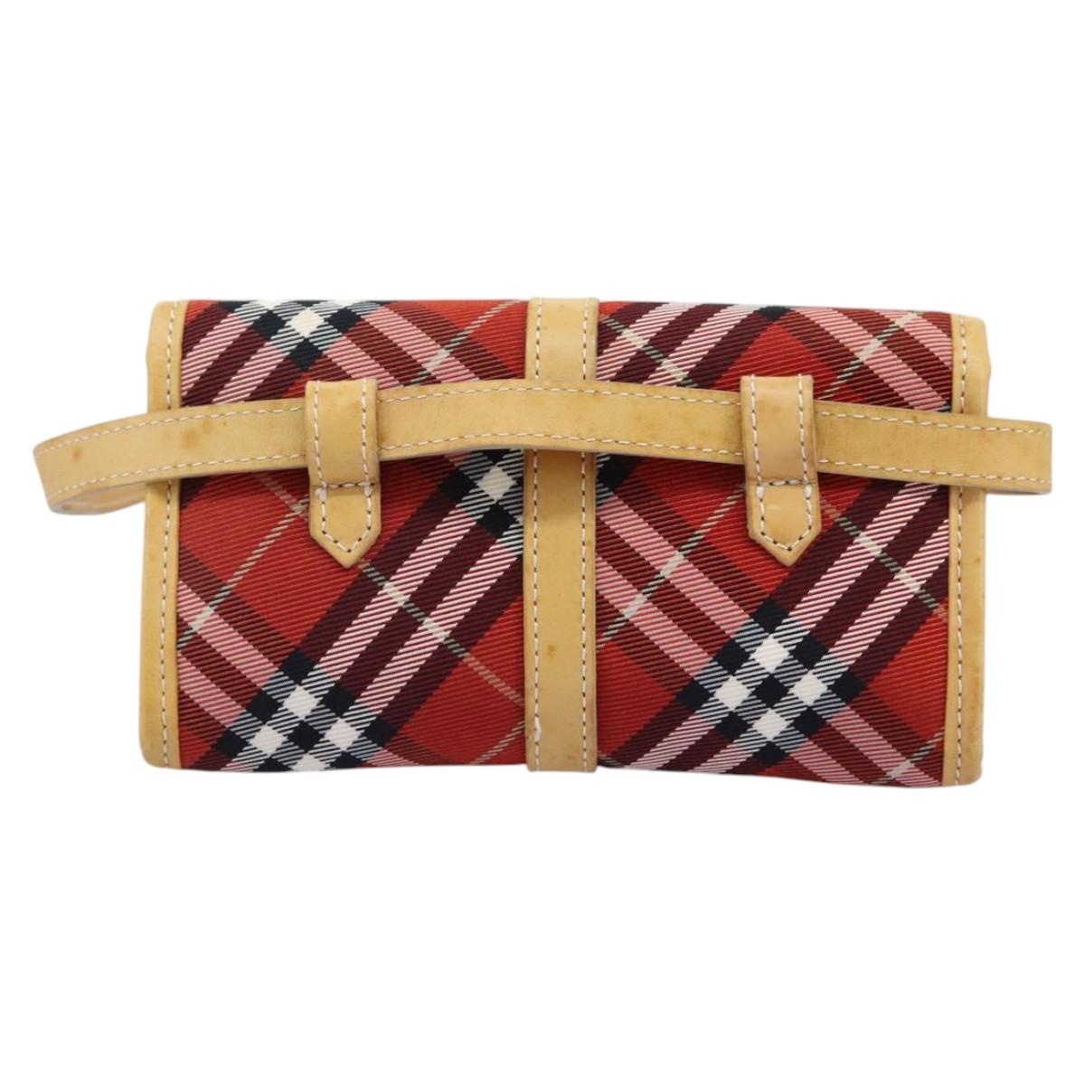 Burberry Nova Check Blue Label Waist Bag Canvas Red - 2