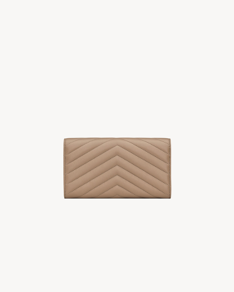SAINT LAURENT CASSANDRE MATELASSÉ LARGE FLAP WALLET IN LAMBSKIN outlook