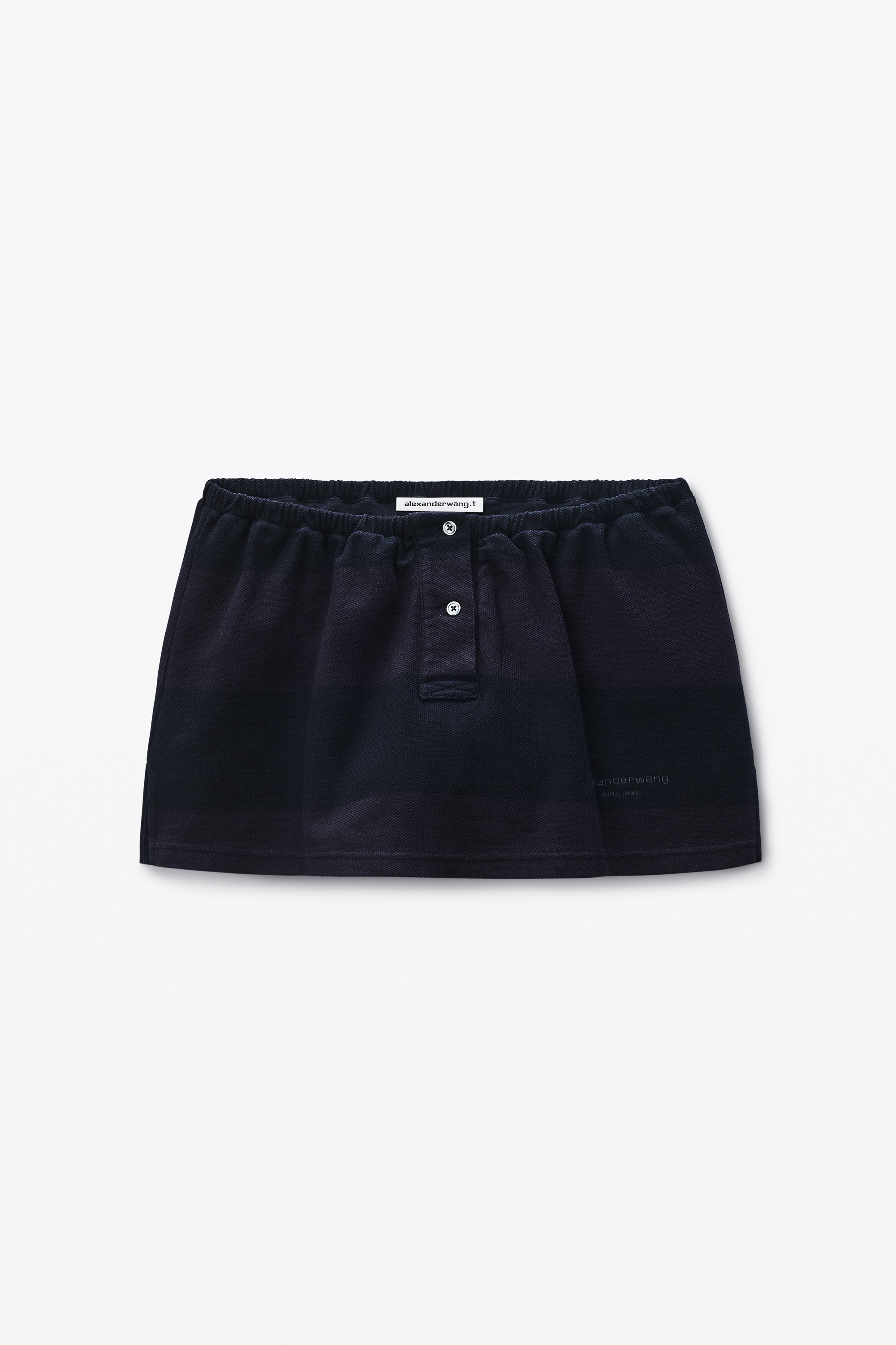 black striped deconstructed miniskirt - 1
