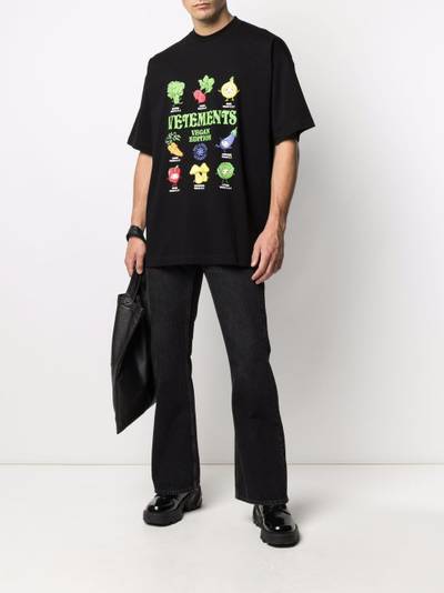 VETEMENTS Vegan-print T-shirt outlook