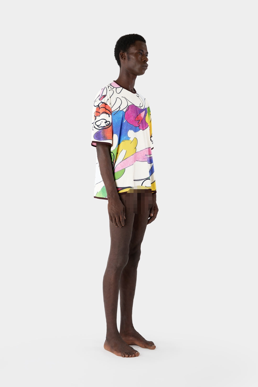 WHATEVER PRINT SUPERSTRETCH OVER T-SHIRT - 3