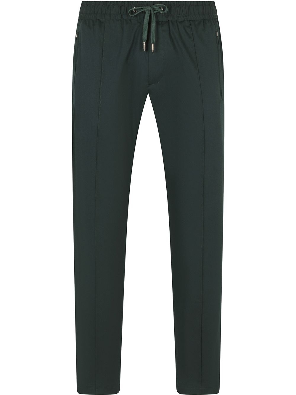 drawstring straight-leg trousers - 1