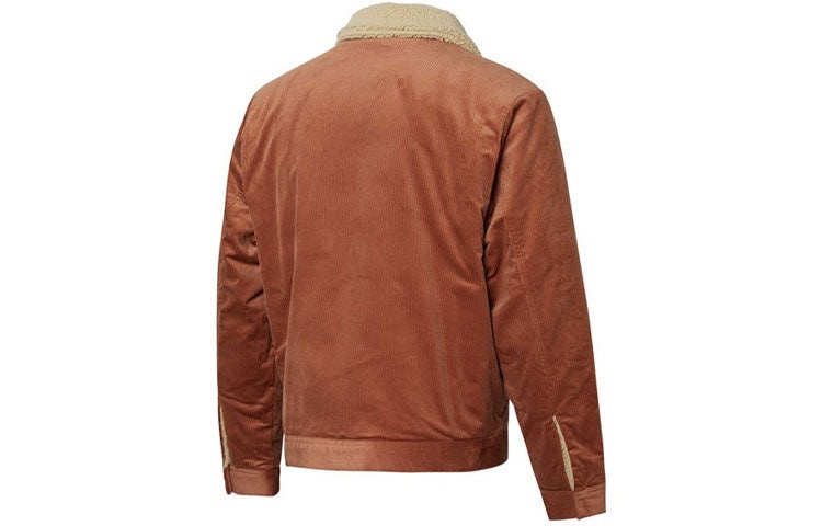 PUMA Cord Embroidered Logo reversible corduroy Jacket Brown 534751-17 - 2