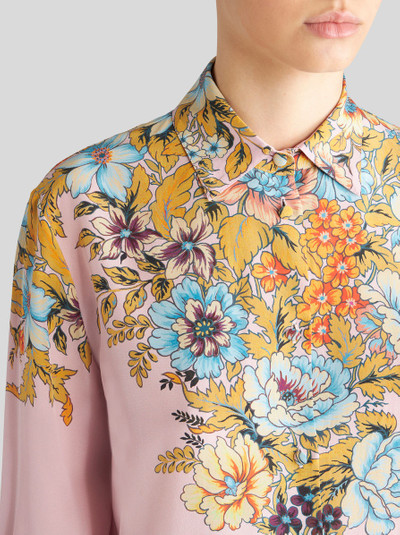 Etro CREPE DE CHINE SHIRT WITH PLACED PRINT outlook