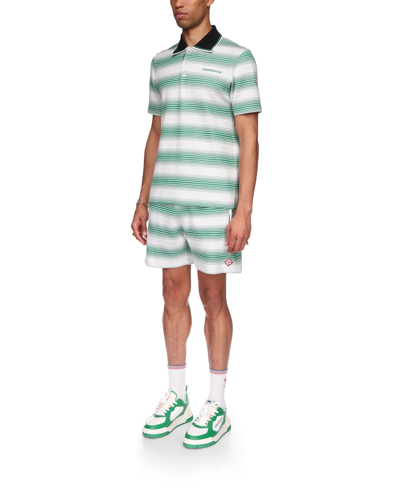 Gradient Stripe Polo Shirt - 3