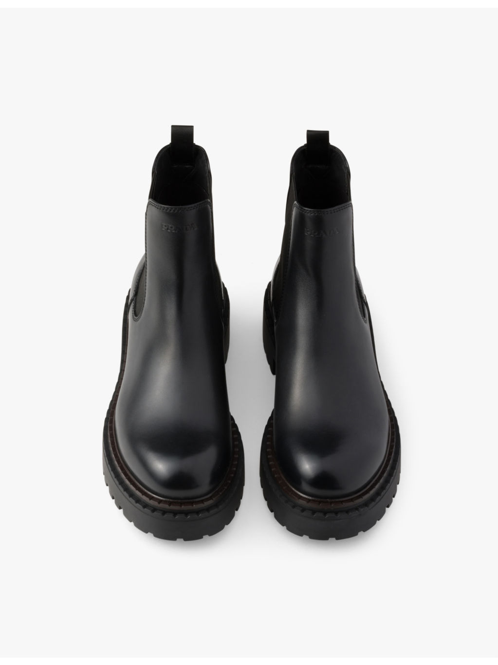Logo-debossed heeled leather Chelsea boots - 2