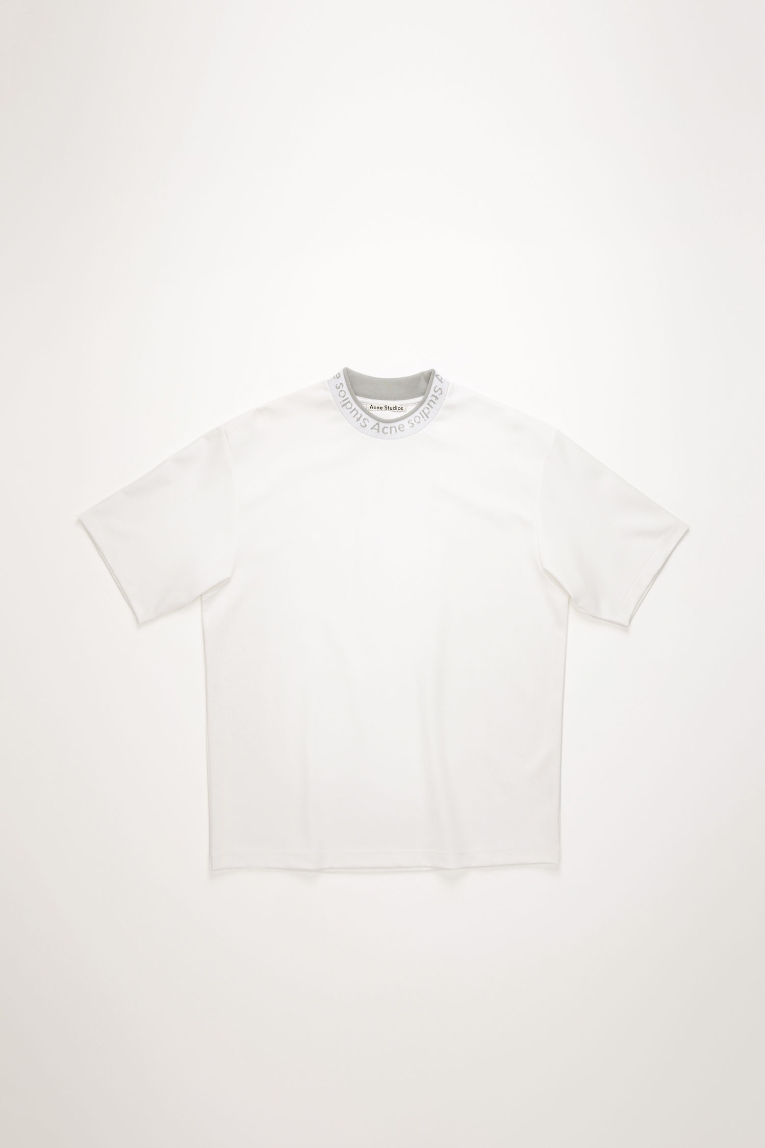 Logo neck t-shirt optic white - 1