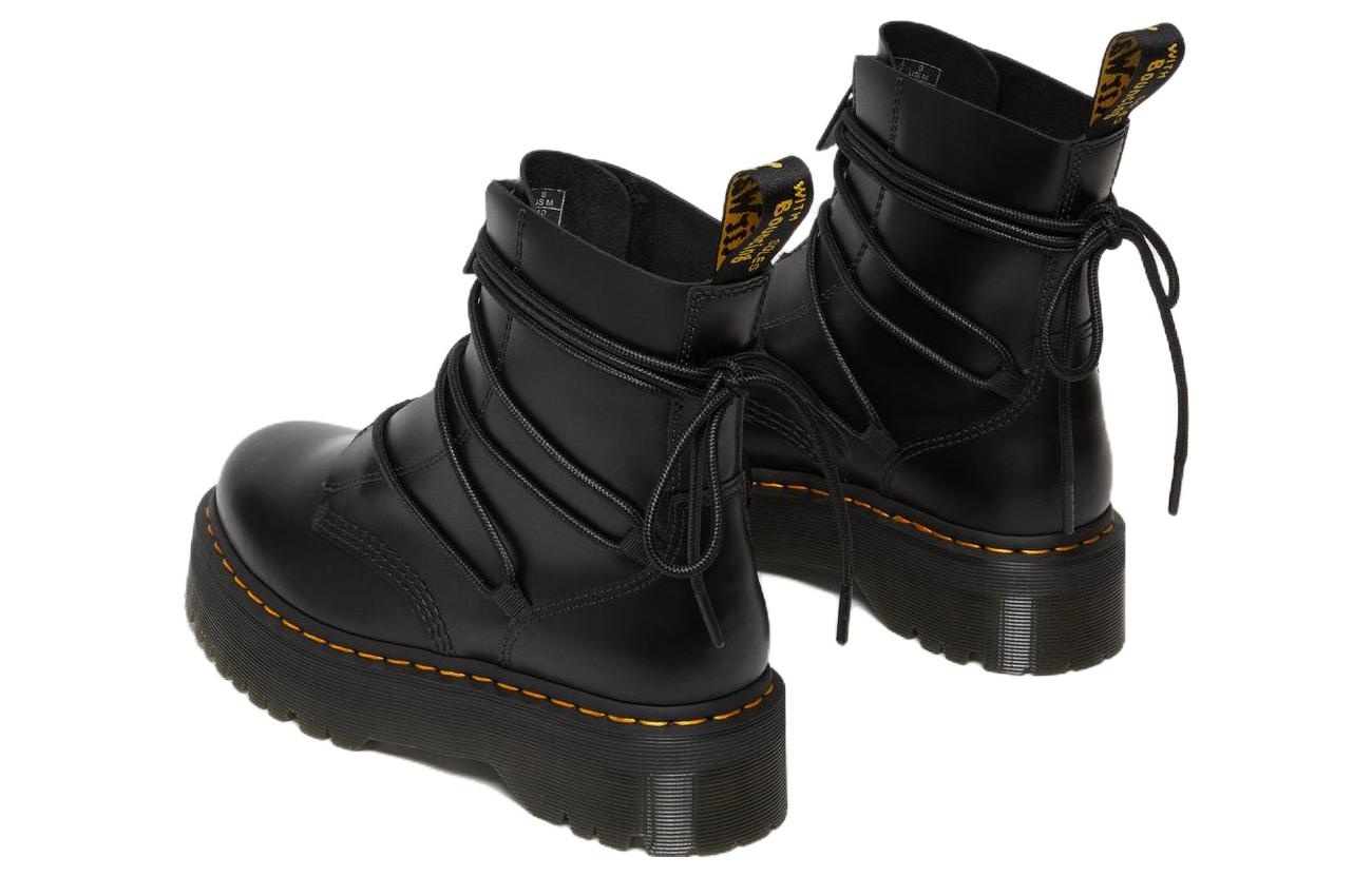 Dr. Martens Jarrick II Laced Leather Platform Boots 'Black' 27662001 - 4