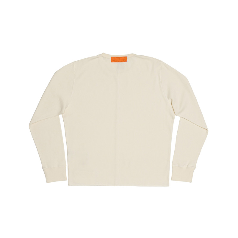 Heron Preston Ivory Waffle Shirt outlook