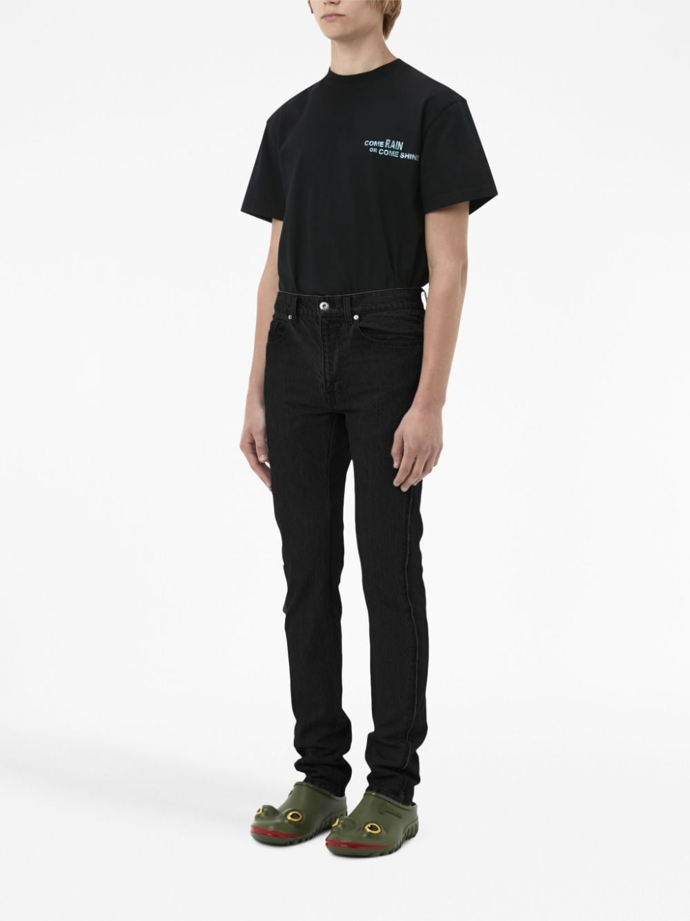 mid-rise straight-leg jeans - 2