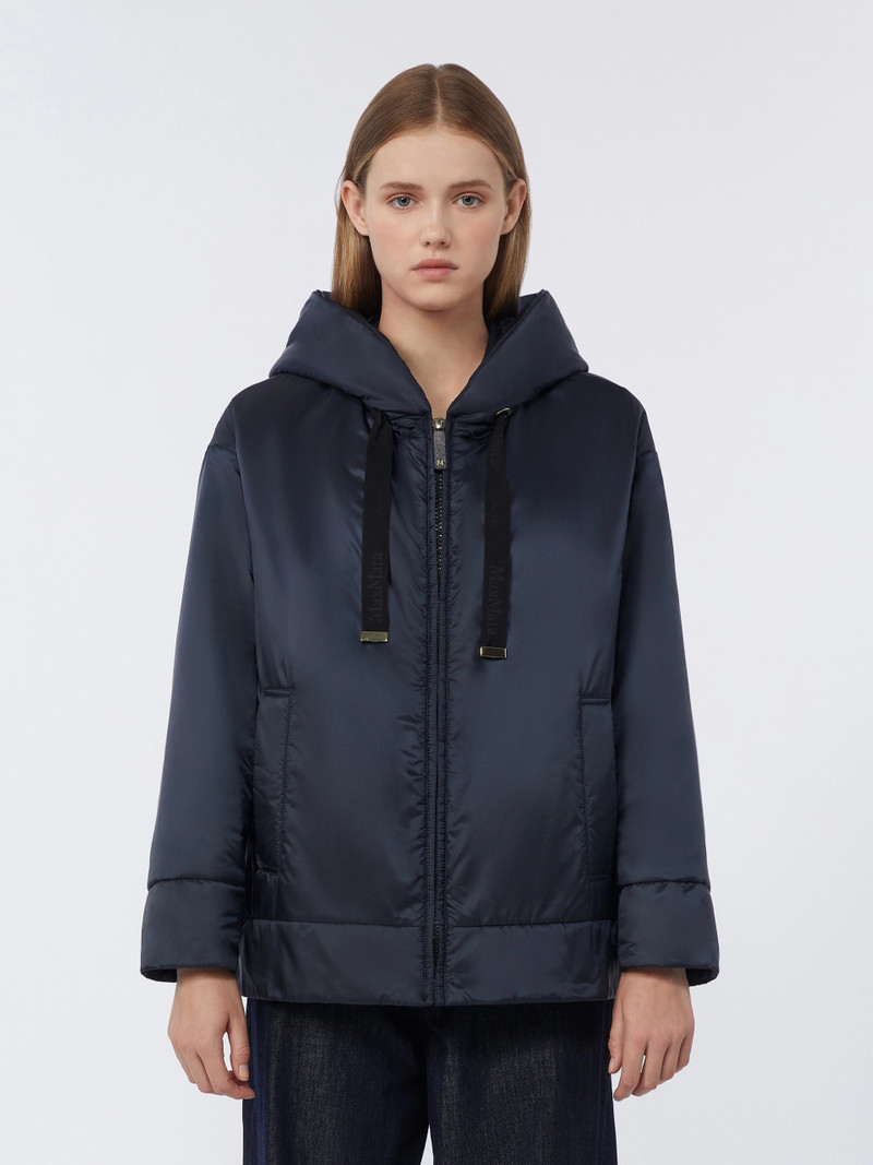 DARIA Padded water-repellent canvas hooded jacket - MIDNIGHTBLUE 3