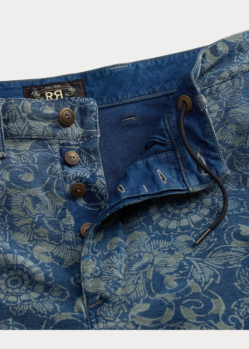 Indigo Print Jersey Short 3