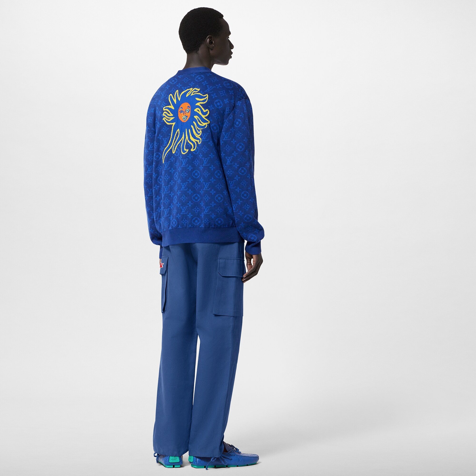 LV x YK Monogram Faces Knitted Cardigan - 3
