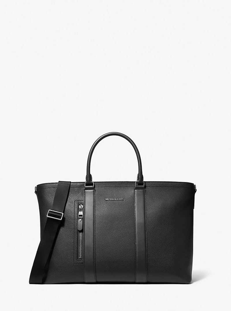 Hudson Pebbled Leather Tote Bag 1