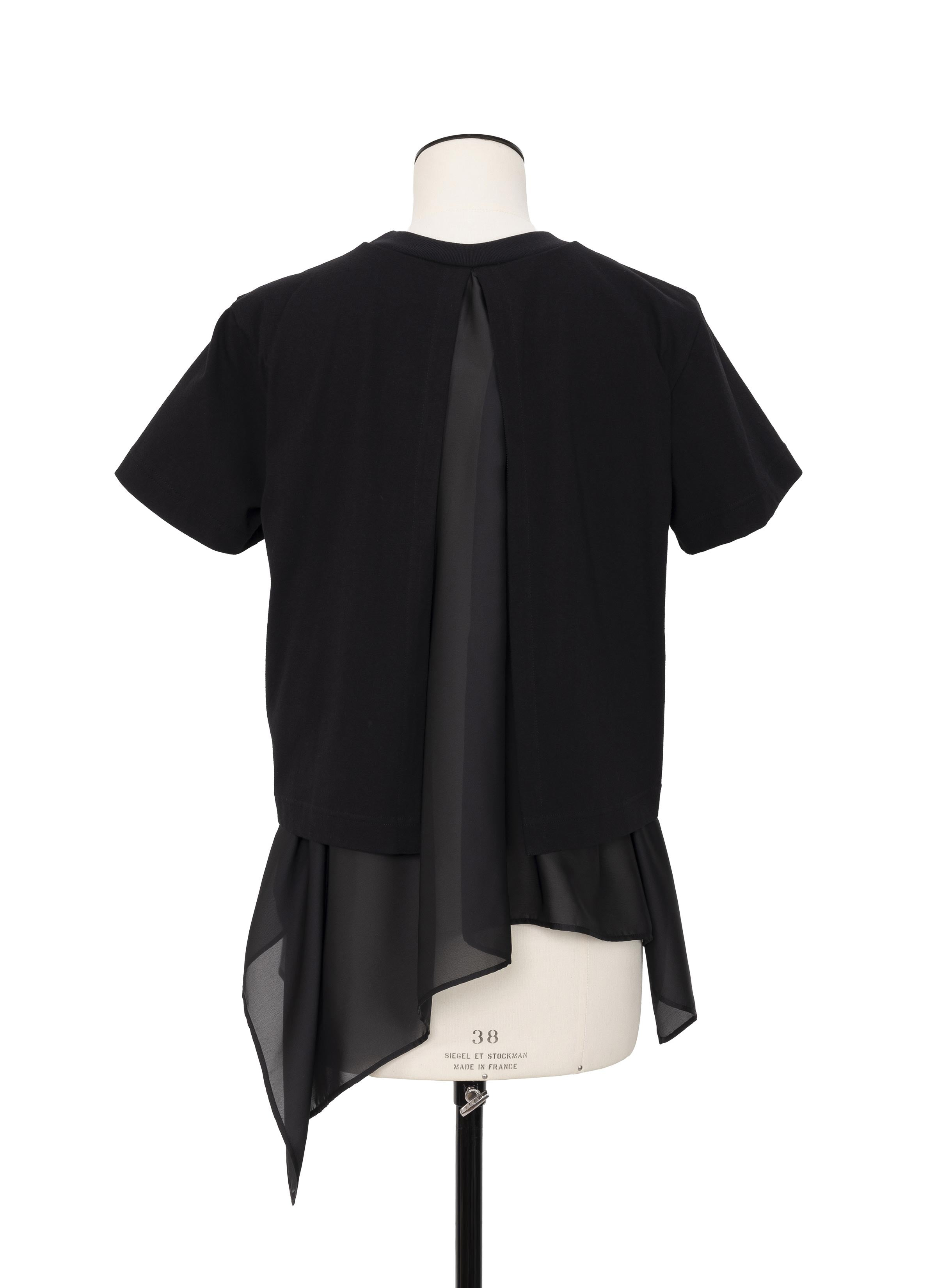 Satin x Cotton Jersey T-Shirt - 3