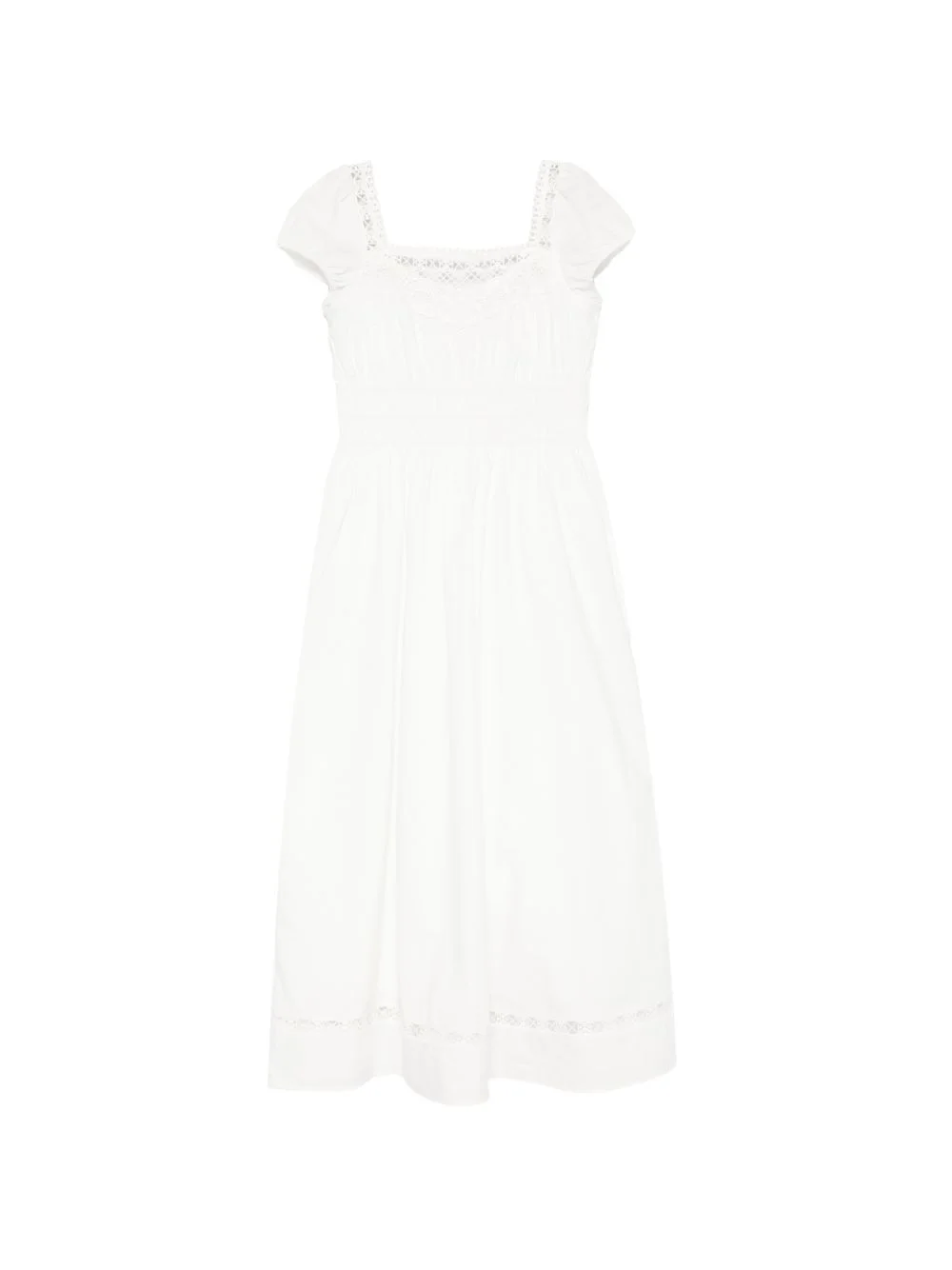 Veda crochet-trim midi dress - 1