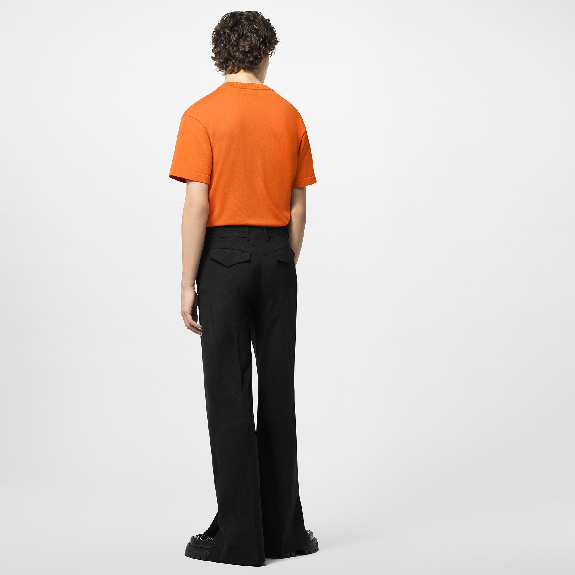 Embroidered Signature Short-Sleeved Cotton Crewneck - 3