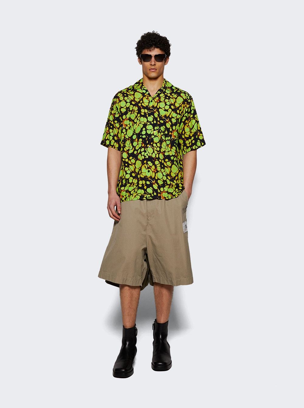 Hawaiian Shirt Green Marble - 5