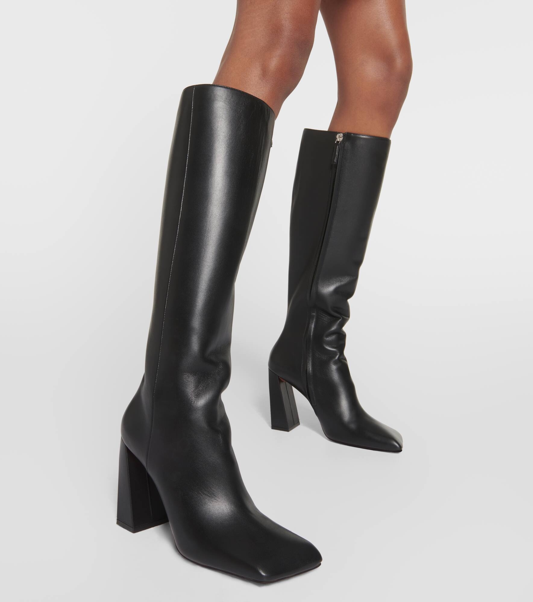 Marine 95 nappa leather knee-high boots - 4