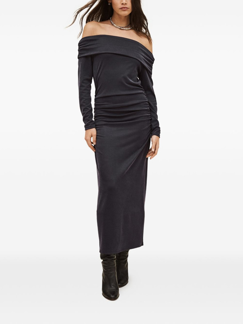 ba&sh Bettina off-shoulder ruched dress outlook