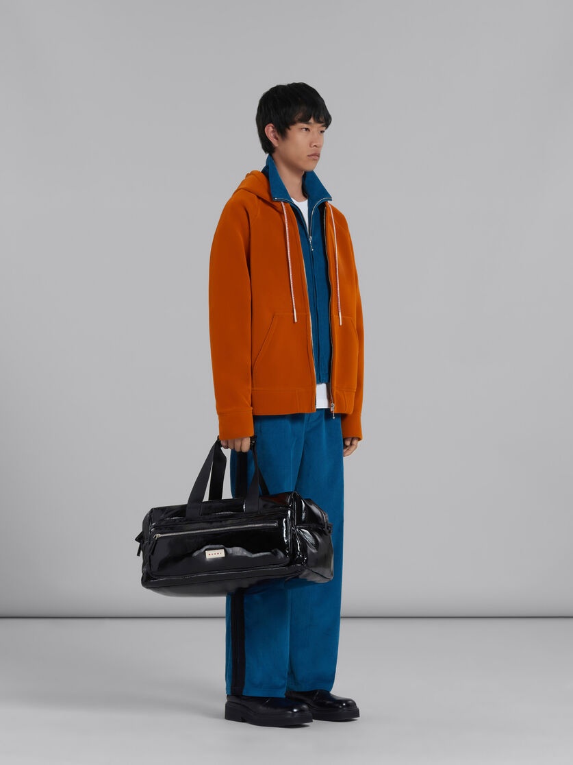 BLUE CORDUROY JACKET WITH SIDE BANDS - 6