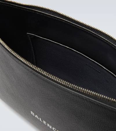 BALENCIAGA Cash leather pouch outlook