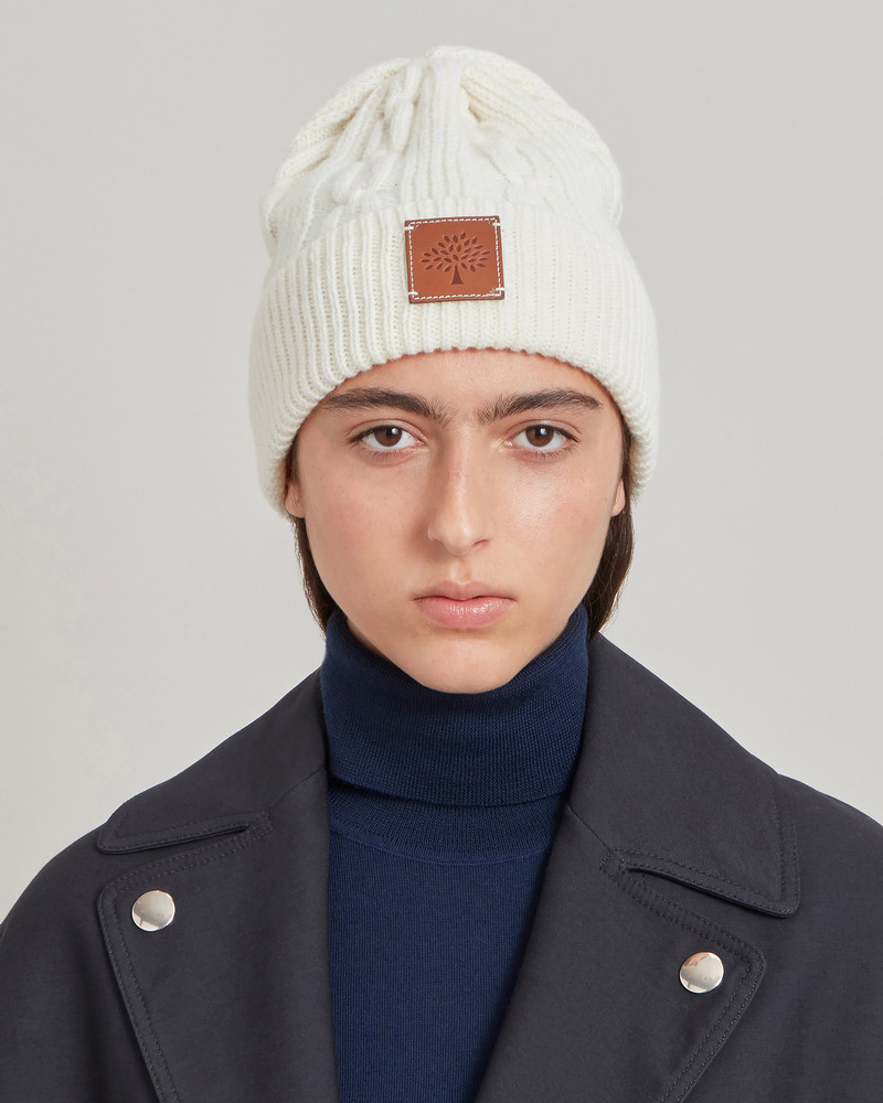 Mulberry Cable Knit Beanie
Ecru Lambswool outlook