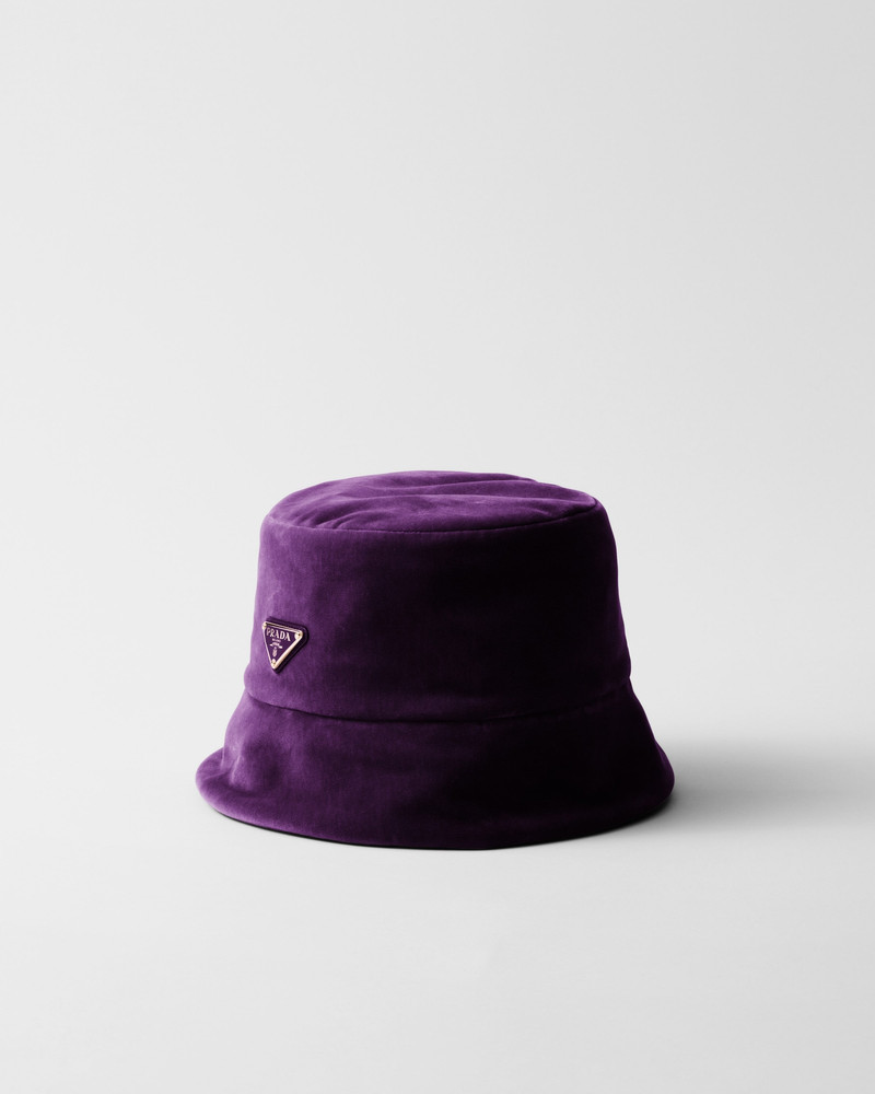Velvet bucket hat 1