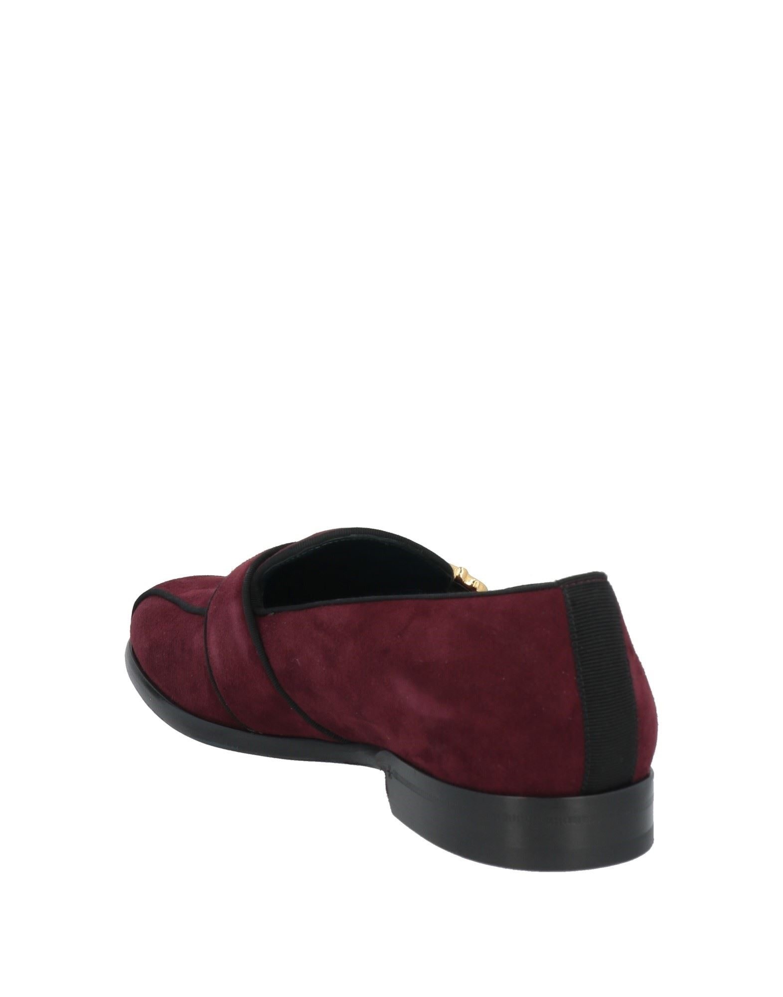 Burgundy Men's Loafers - 3