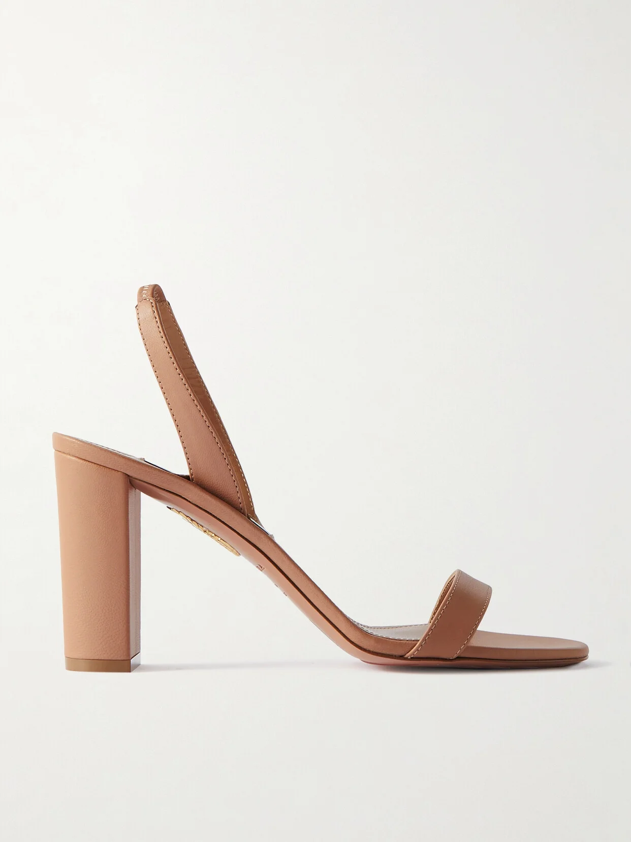 So Nude 85 Leather Slingback Sandals - 1