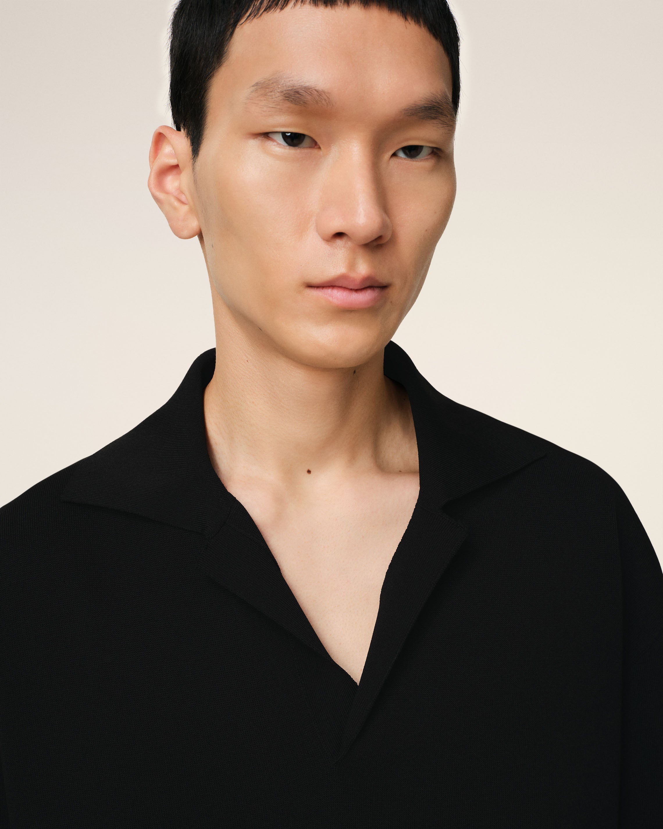 BLACK SHORT SLEEVE POLO - 4