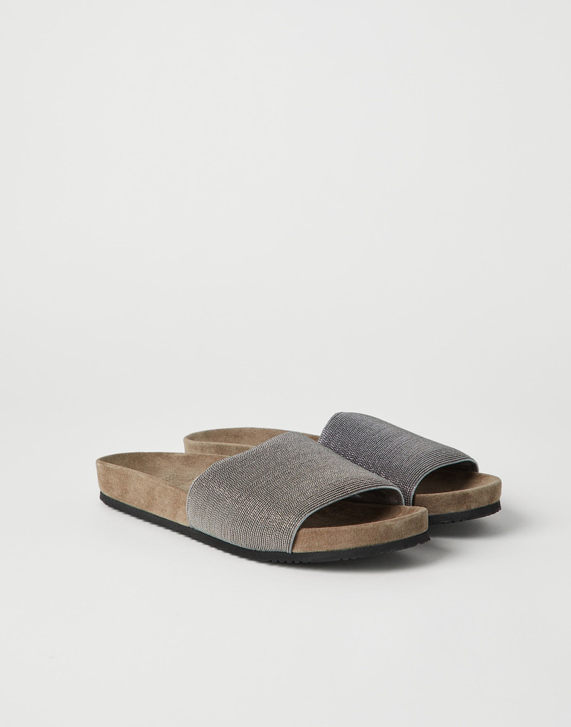 Precious slides in suede - 1