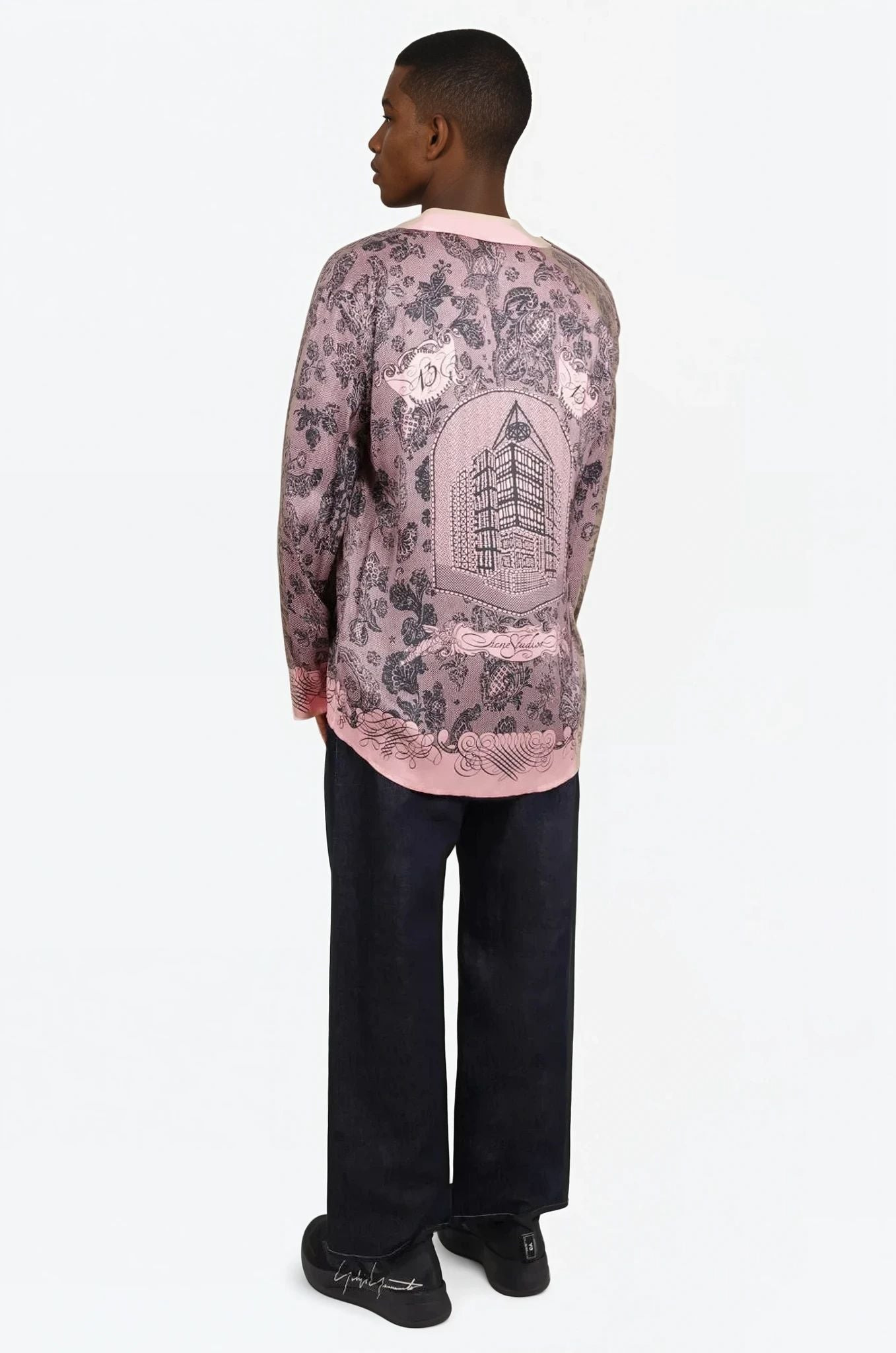 PAISLEY PRINT LONG SLEEVE SHIRT | PINK - 3