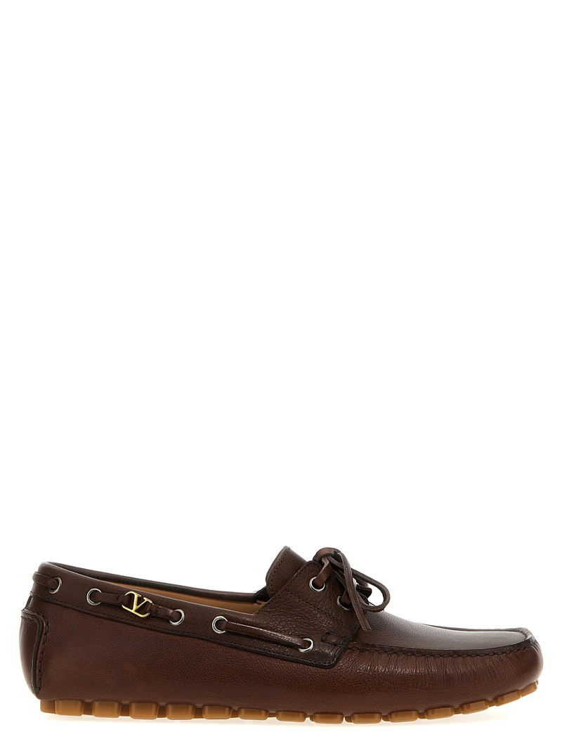 Valentino Garavani Men Valentino Garavani 'Driver Fastaway' Loafers - 1