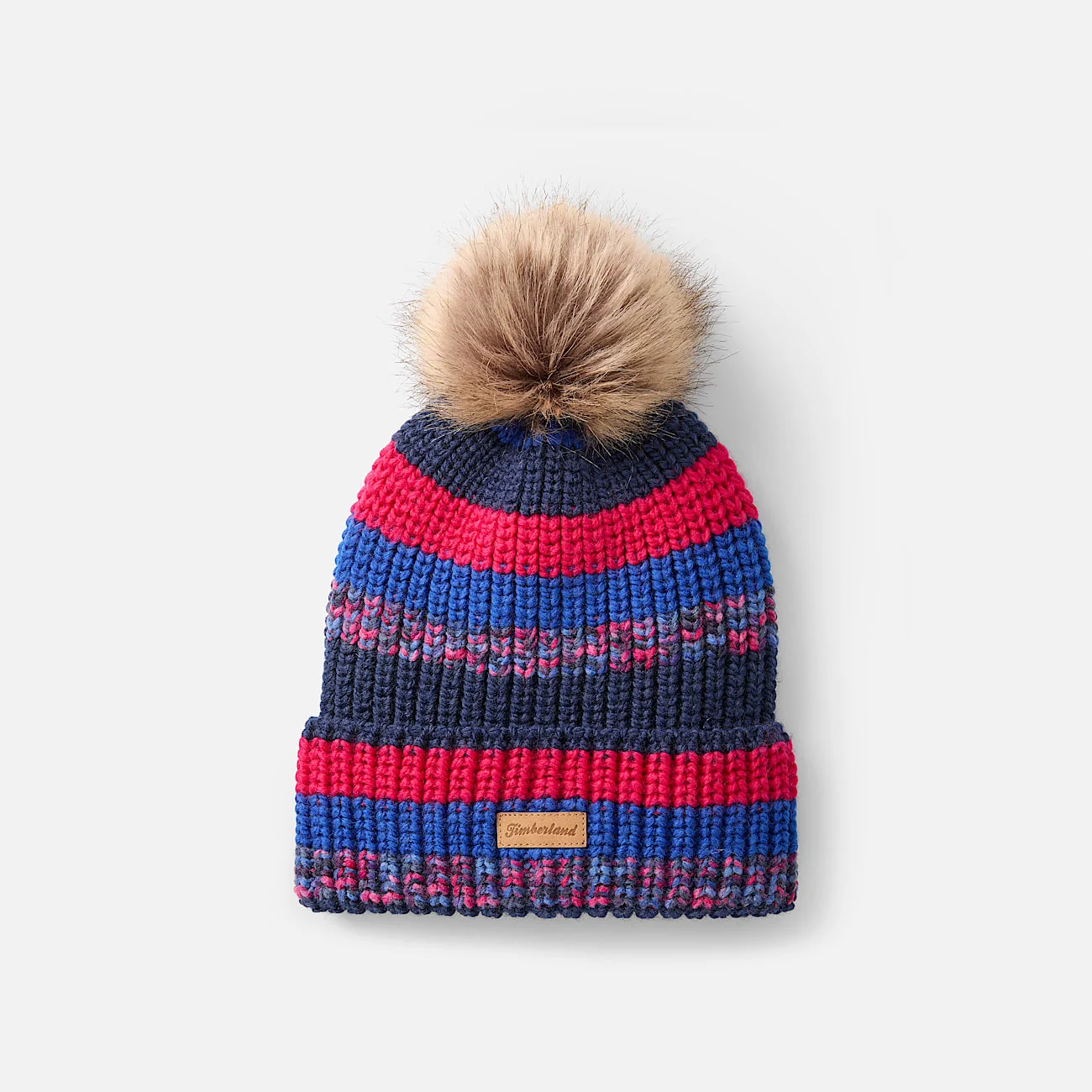 Women's Chunky Knit Pom Beanie - 1