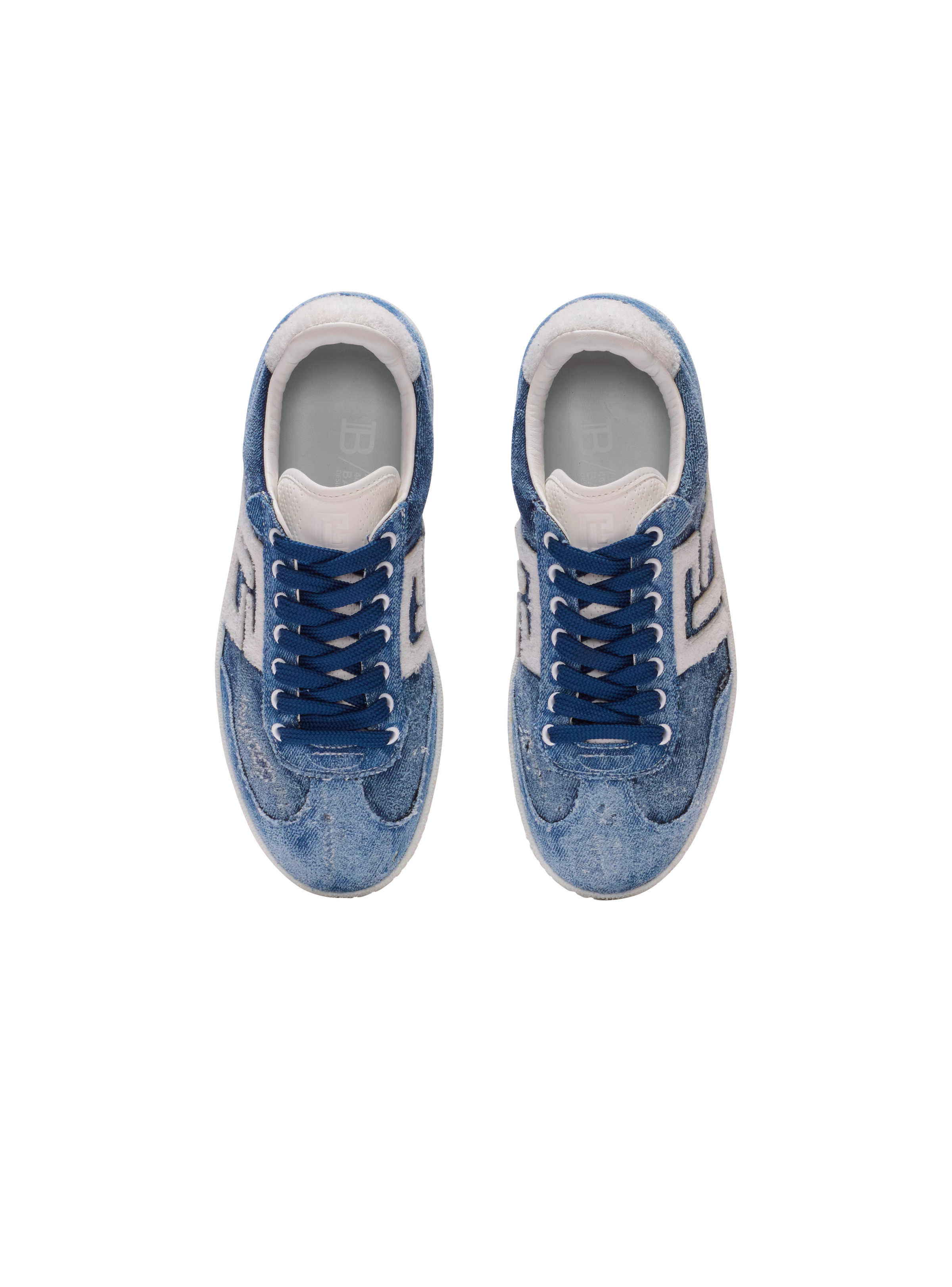 Denim Balmain Swan trainers - 3