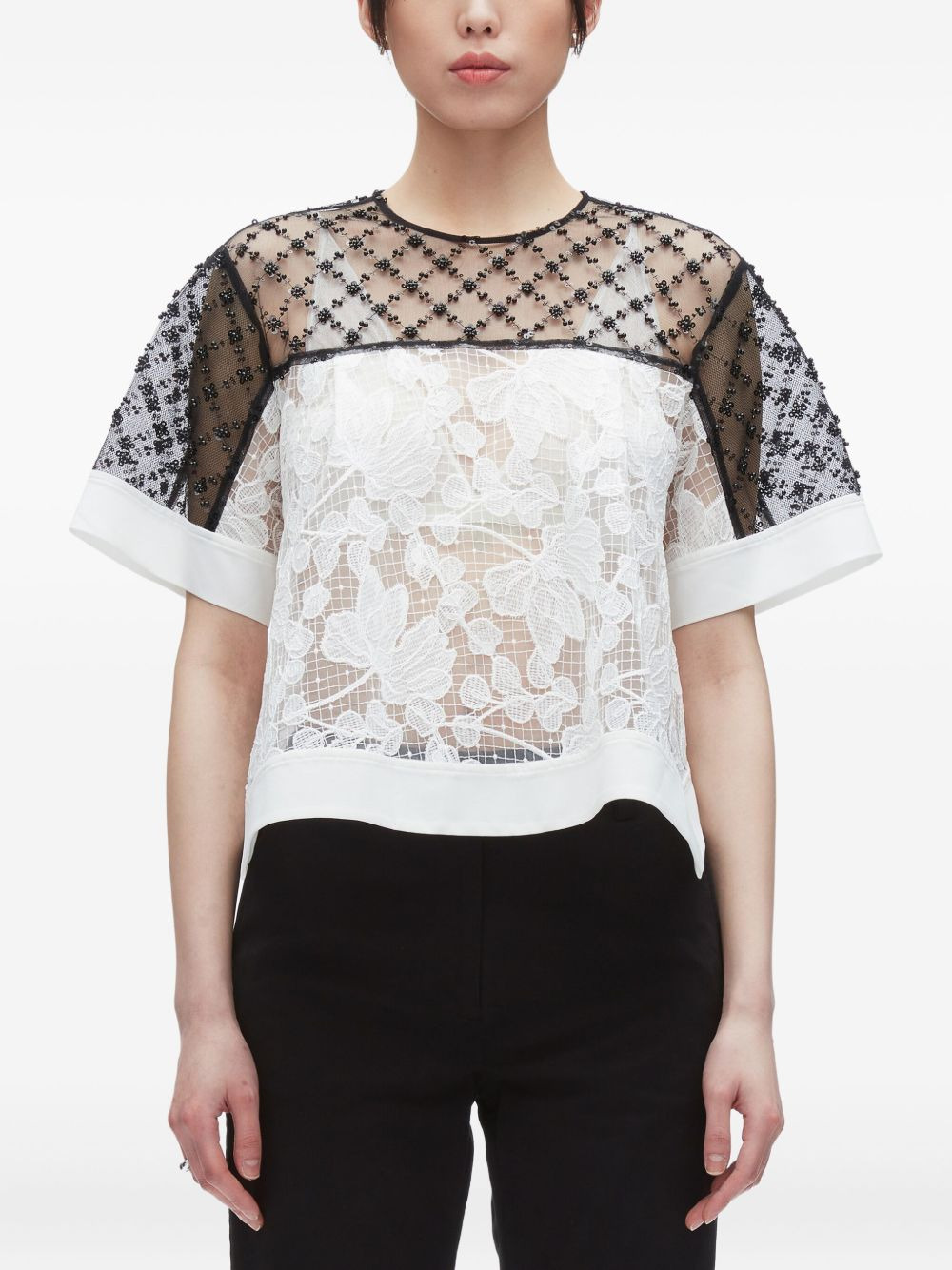 beaded lace top - 3
