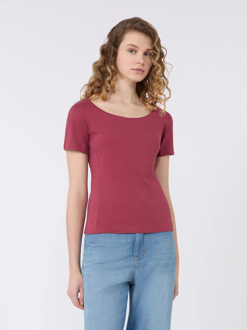 MULTIG Fitted jersey top - CHERRY 3