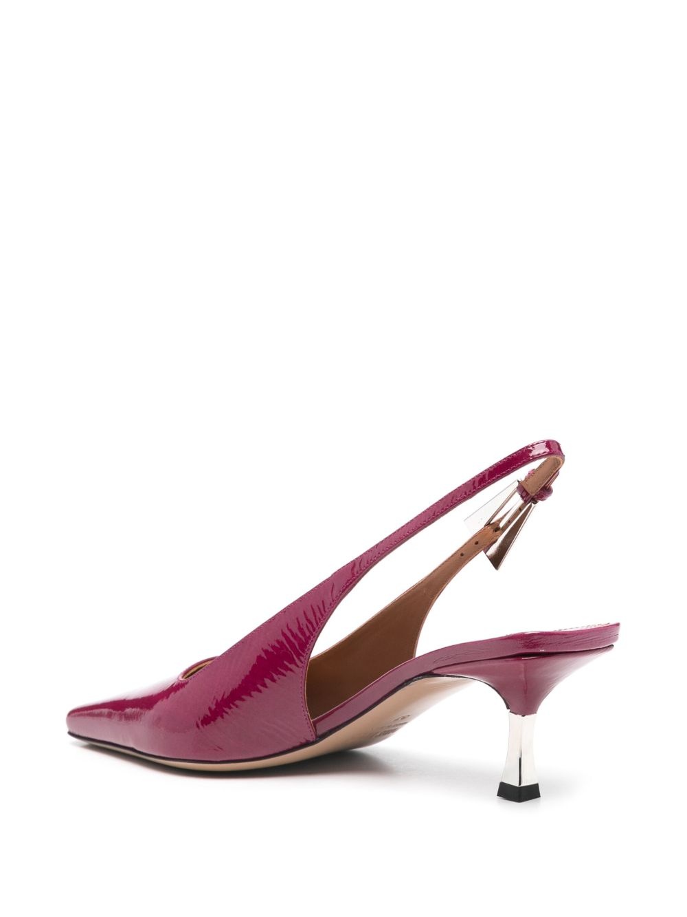 60mm patent slingback pumps - 3