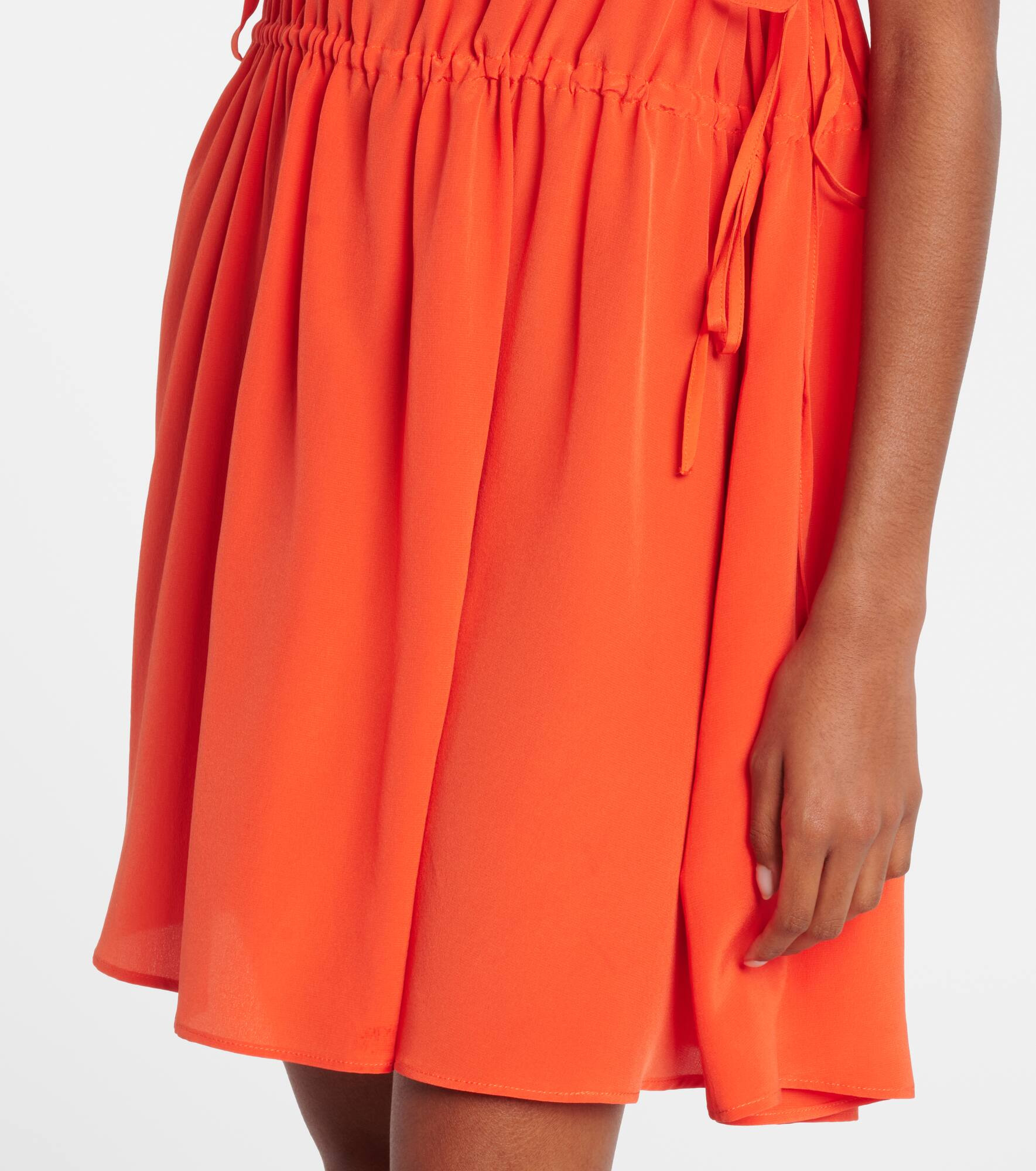 Como ruched silk crêpe minidress - 6